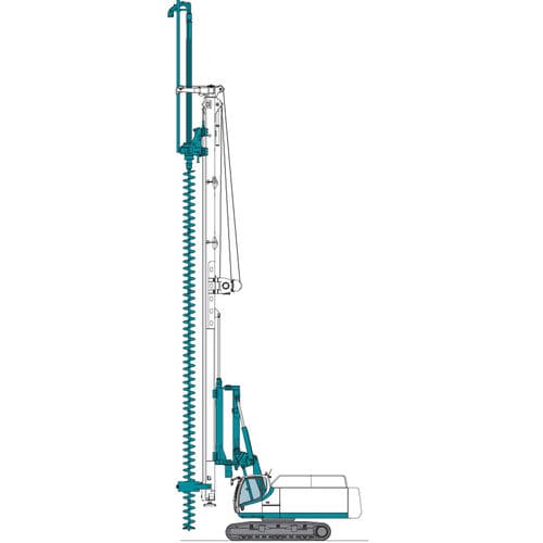 Hydraulic auger - CASAGRANDE - Foundation Division - helical / continuous / piling