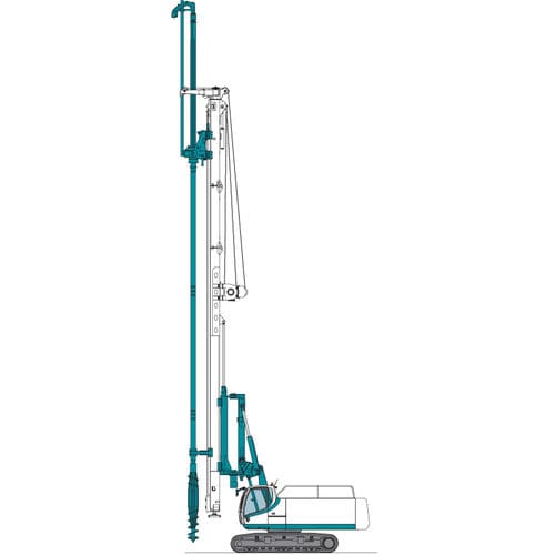 Diaphragm wall drilling rig - CASAGRANDE - Foundation Division - rotary / hydraulic
