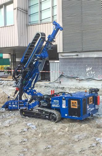 Soil investigation drilling rig - HBR 605-4 - HÜTTE Bohrtechnik - stabilization / rotary / hydraulic