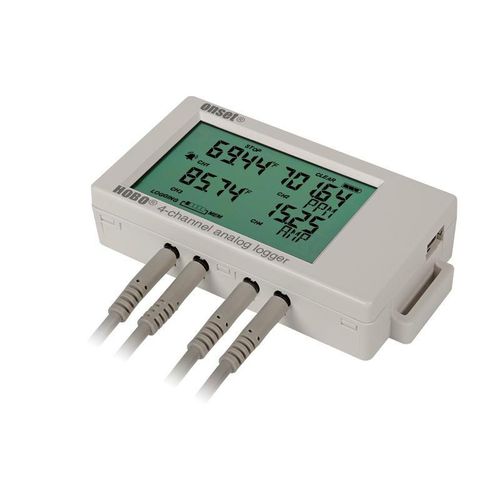 Temperature data-logger - HOBO UX120-006M - ONSET - voltage / current / CO2