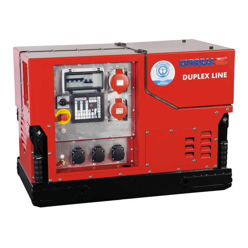 Gasoline engine generator set - ESE 1408 DBG ES DUPLEX - ENDRESS Elektrogerätebau GmbH - single-phase / stationary / mechanical fuel injection