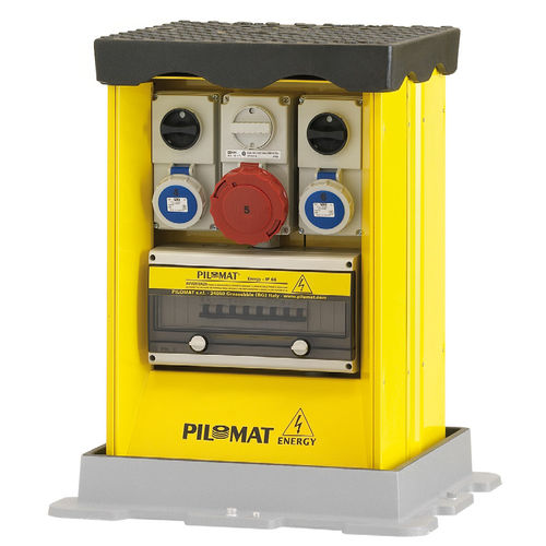 Retractable power pedestal - B4040 55 - PILOMAT - outdoor