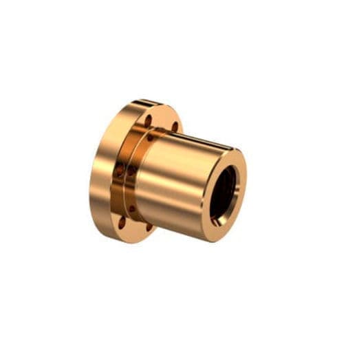 Flanged nut - TGM-EFM series - NEFF-Gewindetriebe - cylindrical / brass / bronze