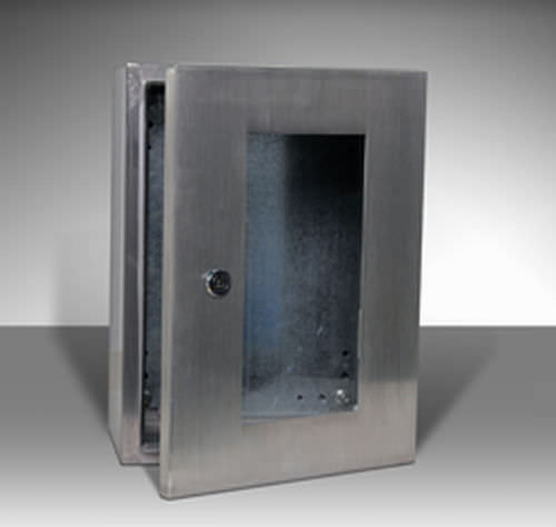 Wall-mount enclosure - ROHS, CE, IP66, TUV, IK 10, AISI 304L / AISI 316L  | STXP  - ZHEJIANG TIANQI ELECTRIC CO.,LTD - rectangular / stainless steel