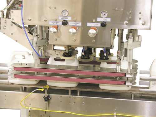 Linear capping machine - Filamatic - belt / automatic / belt
