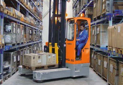 Electric side loader - 2120  - HUBTEX - ride-on / handling / pallet