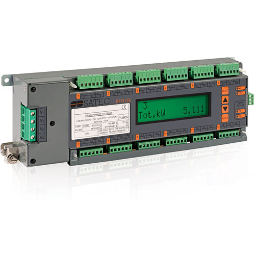 Single-phase electric energy meter - BFM136 - SATEC - three-phase / DIN rail / panel-mount