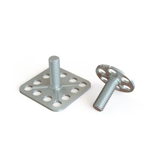 Base plate nut with stud - PR series - Specialinsert s.r.l. - bonded ...