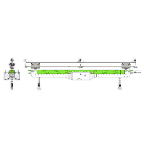 Monorail overhead travelling crane - BN-S - FAMUR - with chain hoist