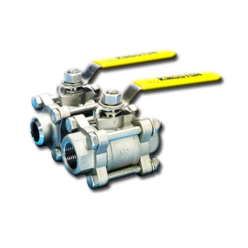 Ball valve - KSV20 series - Valtorc - lever / shut-off / 3-piece