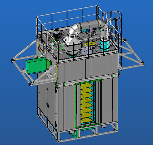 Polymerization oven - ELMETHERM - rotary / drying / preheating