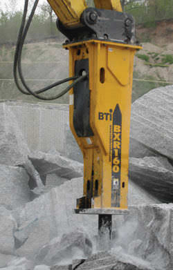 Hydraulic rock breaker - BXR series - Breaker Technology, LTD.