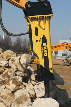 Hydraulic rock breaker - BX series - Breaker Technology, LTD.