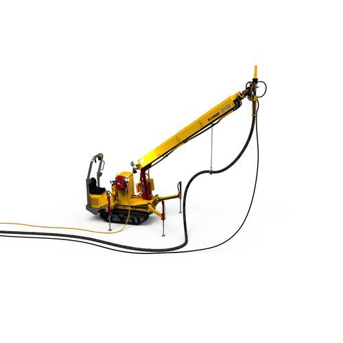 Concrete spraying machine - ALIVA 503.3 - Normet - hydraulic / articulated arm