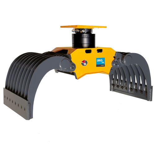 Hydraulic sorting grapple - IMG 300 - INDECO - for the recycling industry / scrap / construction site