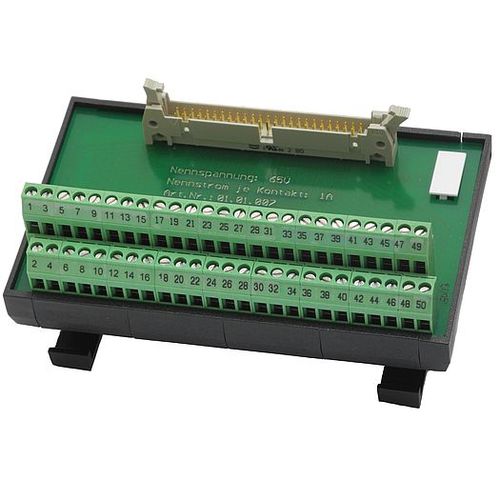 Ribbon cable data transfer module - USV-F-50 - KALEJA GmbH - with screw terminal block / DIN rail mounted