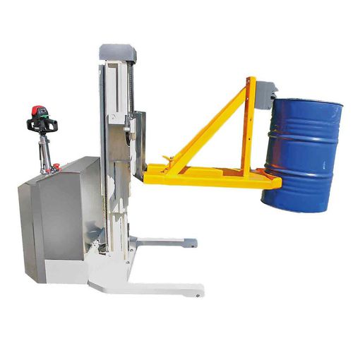Electric stacker truck - BS120 ET F85 - VEAB - walk-behind / 24 V / barrel