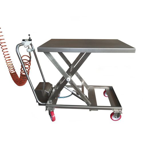 Scissor lifting table - BS130 CP - VEAB - pneumatic / mobile