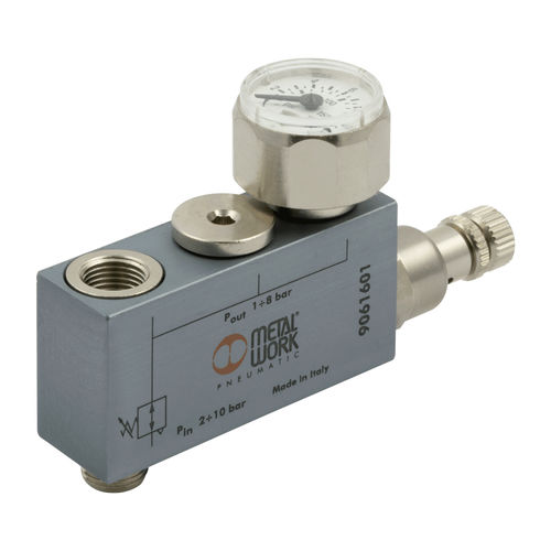Compressed air pressure regulator and reducer RMV series METAL WORK
