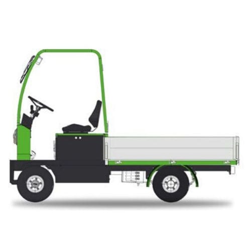 Tractor with carrying tray - PE Series - CESAB - electric / 4-wheel / platform