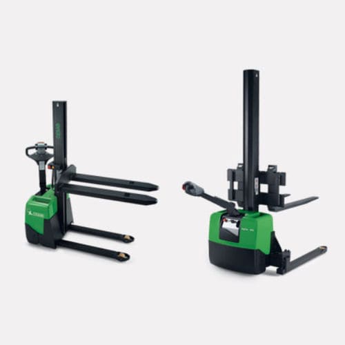Electric stacker truck - S100 series - CESAB - walk-behind / 12 V / transport
