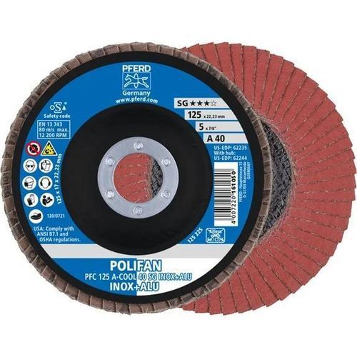 Stainless steel flap disc - PFC 125 A-COOL 40 SG - PFERD