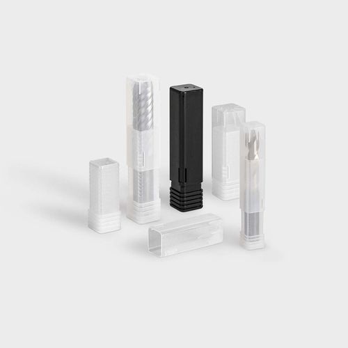 Plastic packaging tube - TopPack Conical - rose plastic - drill / for end mills / for carbide tools