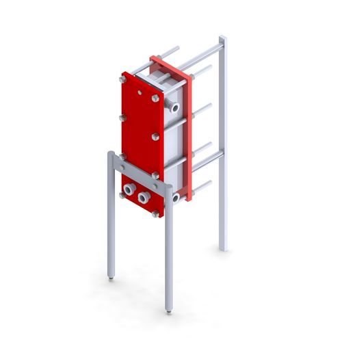 Plate heat exchanger - FISCHER Maschinen- und Apparatebau GmbH - liquid/liquid / stainless steel / compact