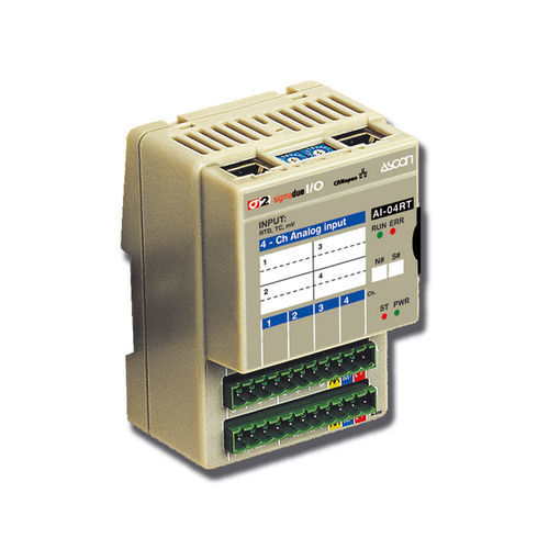 Analog I/O module - AI-04RT - ASCON TECNOLOGIC - Modbus RTU / CANopen / 4 analog inputs