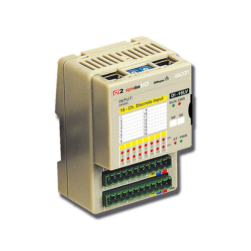 Digital I/O module - DI-16LV - ASCON TECNOLOGIC - CANopen / Modbus / 16-I
