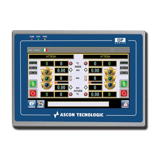 Operator terminal with touch screen - OPMT 8090XE - ASCON TECNOLOGIC - panel-mount / 1024 x 768 / TFT LCD