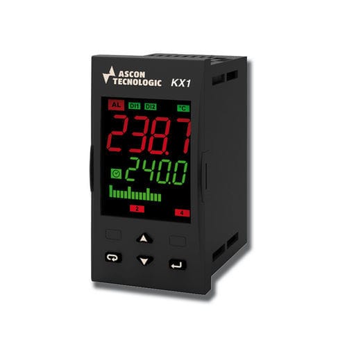 Digital temperature controller - KX1 - ASCON TECNOLOGIC - double LED display / PID / programmable