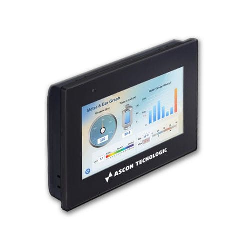 Resistive touch screen operator terminal - OPCMT 2078X - ASCON TECNOLOGIC - panel-mount / 800 x 480 / quad-core