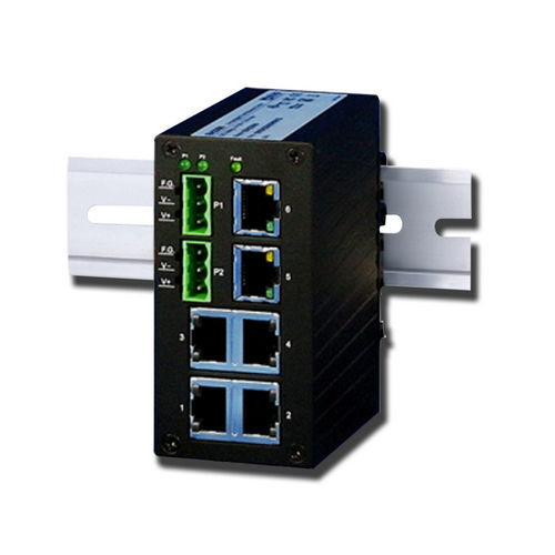 Managed ethernet switch - APS2 ATOPEH series - ASCON TECNOLOGIC - 8 ports / 6 ports / DIN rail