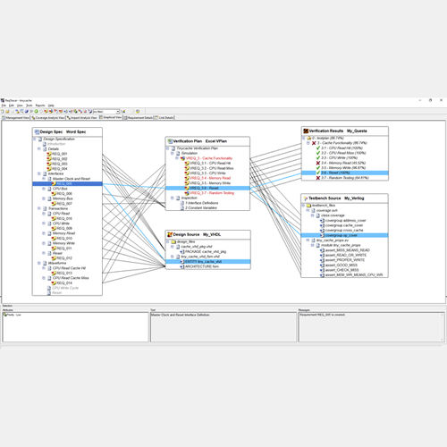 Management software - ReqTracer - SIEMENS EDA - analysis / development / for test