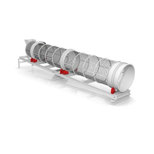 Drum screener - VTS - Vecoplan - for bulk materials