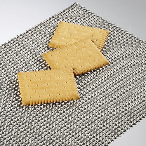 Wire mesh conveyor belt - F series - Steinhaus - spiral / steel / for the food industry
