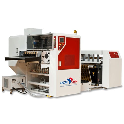 Label cutting machine - E-LC - DCM ATN - rotary blade / for paper / vertical