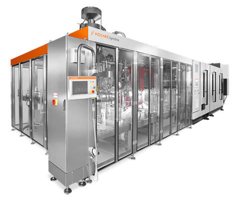 Stretch blow molding machine - SYNCHROBLOCK - Kosme - for bottles / with bottle filling