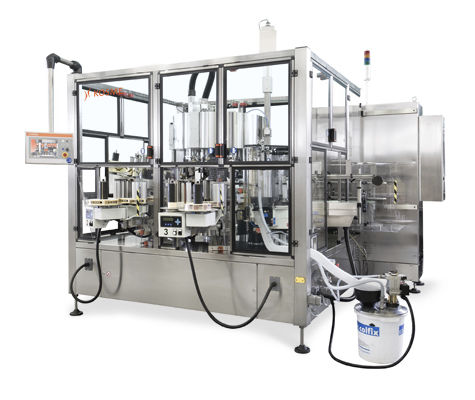 Automatic labeler - FLEXA COMBICOL - Kosme - hot-melt glue / cold-glue / for self-adhesive labels