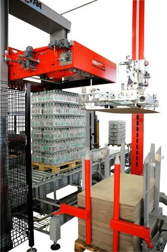 Low level infeed palletizer - MT 570 - Mectra - for boxes / carton / automatic