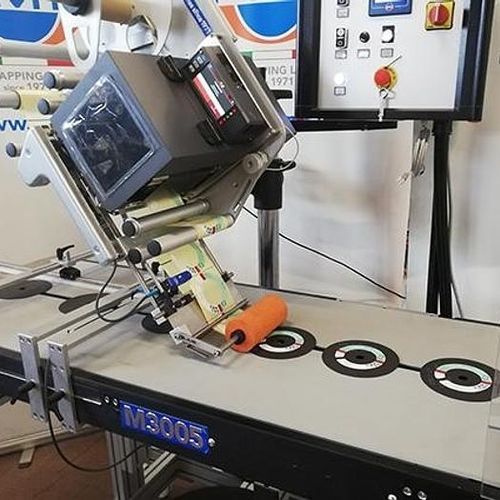 Abrasive label printer-applicator - M3005A - PMR System Group - side / bag / for industrial use