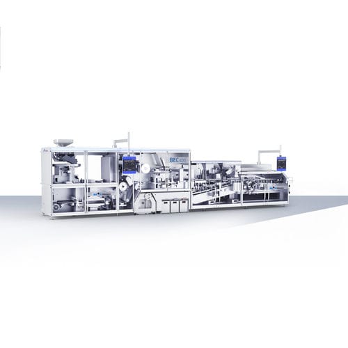 Horizontal cartoner - BEC 400  - Uhlmann Pac-Systeme GmbH & Co. KG - for the pharmaceutical industry / compact / for blister