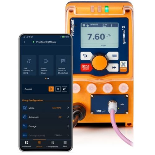 Pump mobile app - DULCONNEX Blue - ProMinent Group - control / Android / iOS