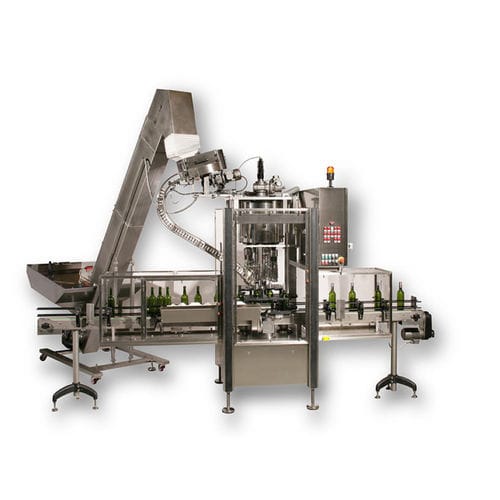 Roll-on sealing capping sealing and labeling machine - Zalkin - rotary / automatic / for aluminum