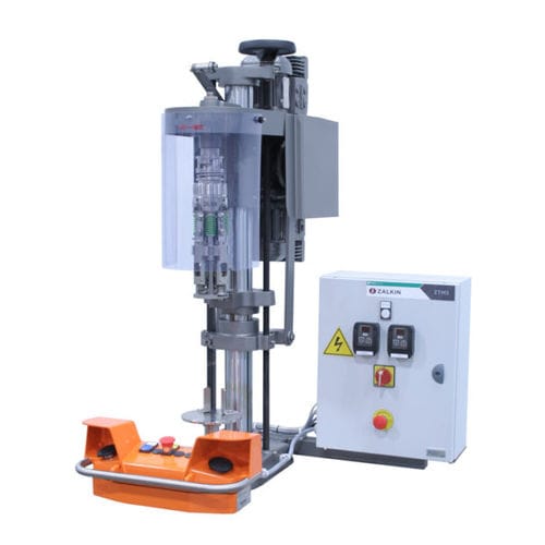 Pressure screw capping machine - TM3  - Zalkin - roll-on sealing / screw-on / semi-automatic