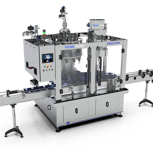 Automatic filling and capping machine - PRECYSA - SEVEN FLUSS S.r.l. - for liquids / monobloc / rotary