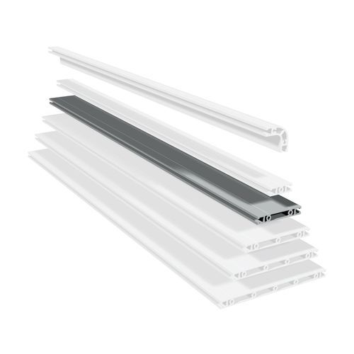 Aluminum profile - PP 100 - isel Germany - grooved / flat / rectangular