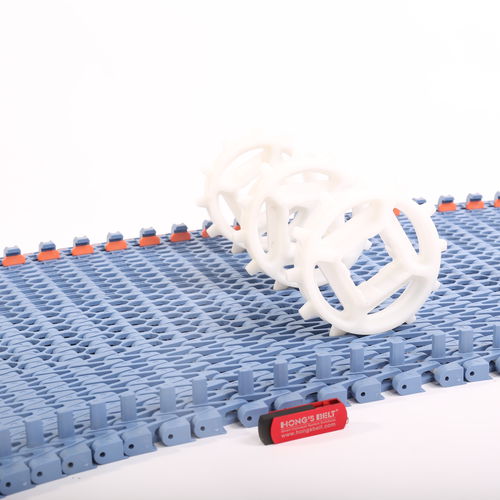 Flush grid conveyor belt - HS-1201B/31.75MM pitch - Huanan Xinhai (Shenzhen) Technology Co.,Ltd. - modular / PP / raised-rib