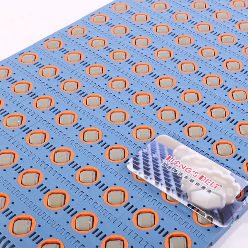 Modular conveyor belt - HS-3800-2C/ 50.8MM picth - Huanan Xinhai (Shenzhen) Technology Co.,Ltd. - plastic / for sorting systems / with rollers